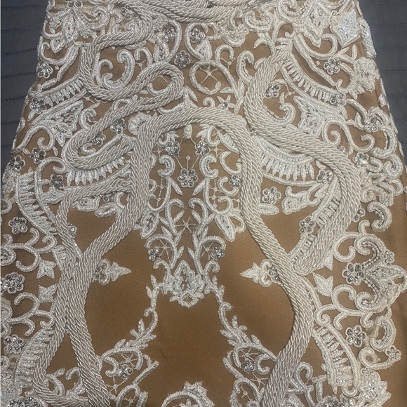 GALANNI EUDORA MIDI DRESS CREAM/NUDE - Picture 10 of 17